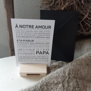 Kaart Franse Tekst | Voor Papa