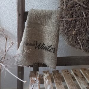Linnen shabby doek | Welkom Winter | 30/45