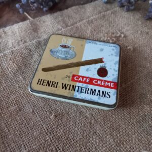 Vintage Cigarenblikje Henri Wintermans | Beige/Wit