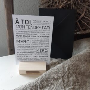 Kaart Franse Tekst | Voor Opa/Papi