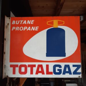 1960  | Total Gaz | dubbelzijdig reclamebord