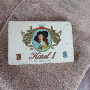 Vintage Cigarenblikje Karel 1 |  Creme