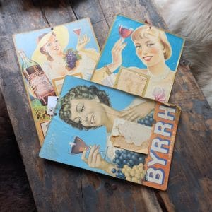Kartonnen Reclameposters Byrrh | Vintage/36/24,5