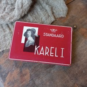 Vintage Cigarenblikje | Karel 1/Rood
