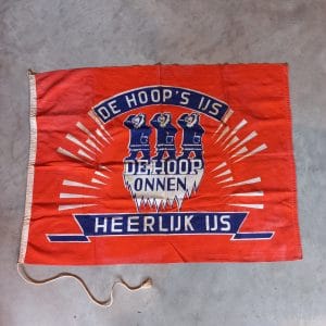 Vintage Vlag | De Hoop's Ijs / 95/70cm | Zeldzaam!