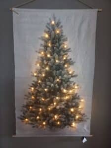 Wanddoek Kerstboom LED  Cosy M | 66x110CM