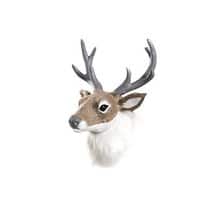 Deer Head 18x14x10cm Bruin/Wit