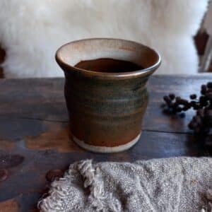 Vintage Pot Aardewerk | Bruin 10cm
