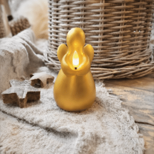 Engel Kaars Led Lyon Goud 11,5cm