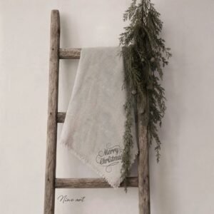 Binnenkort!...Shabby doek Merry Christmas 45x45cm