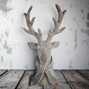 Hert met Sjaal Percy Grijs Countryfield
