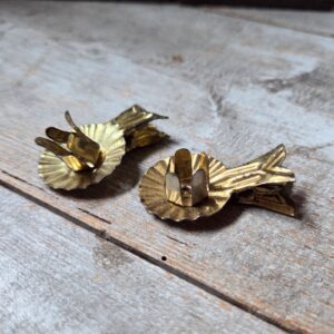 Setje van 2 Oude Kerstboomknijpers/Kaarshouders 3cm
