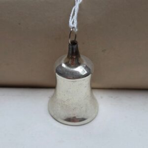 Klokje/Kerstbal | Glas/Zilver 6cm (82)