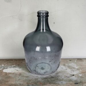 Binnenkort!... Gistfles/Vaas van Gerecycled Glas Vergrijsd