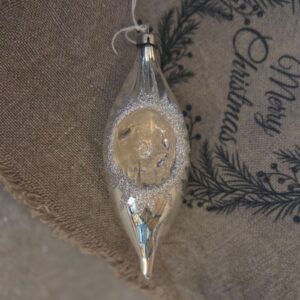 Oude Glazen Pegel/Kerstbal/Deukbal met 1 Deuk (79)
