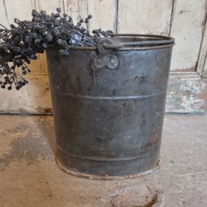 Vintage Metalen Emmer Ovaal