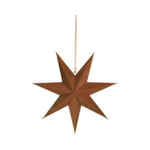 Papieren Kerstster Roestbruin 45cm